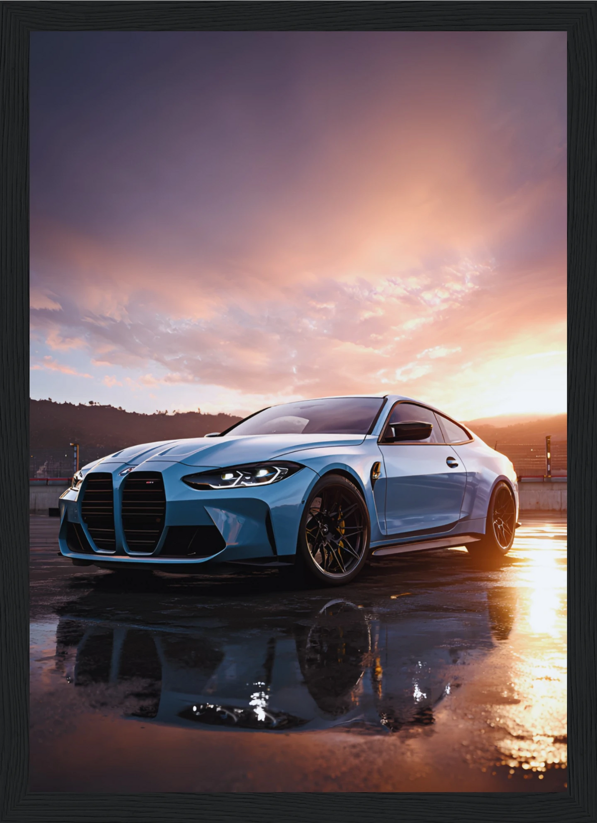 BMW M4 Golden Hour – Car – Poster