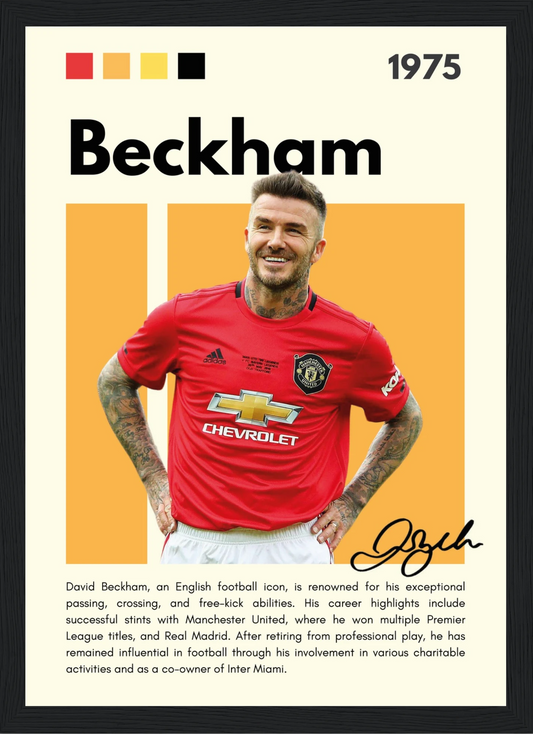 Beckham – Football – Poster