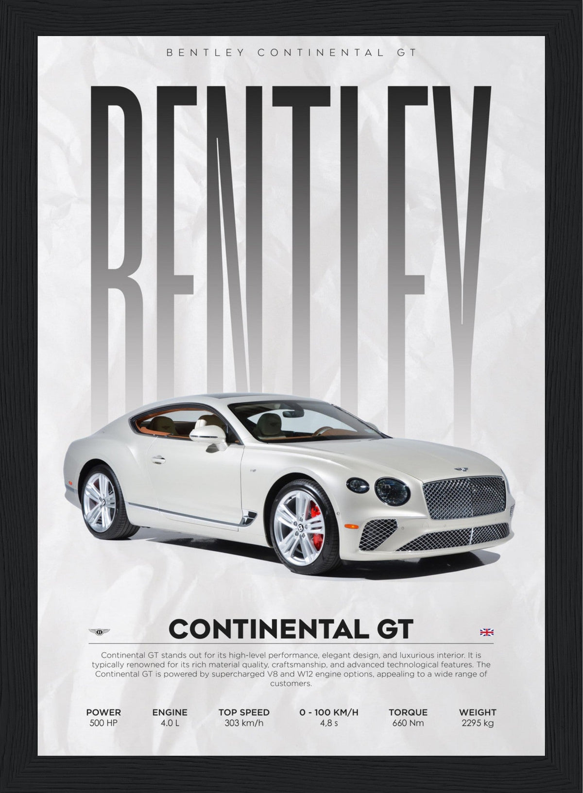 Bentley - Continental GT - Poster