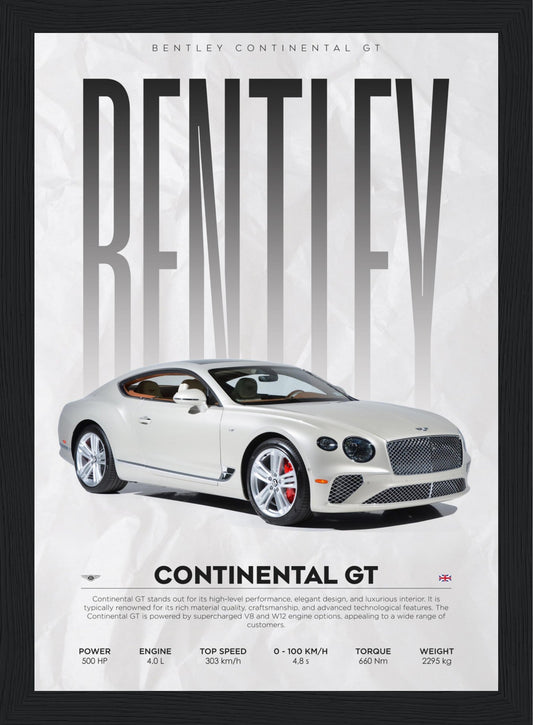 Bentley - Continental GT - Poster