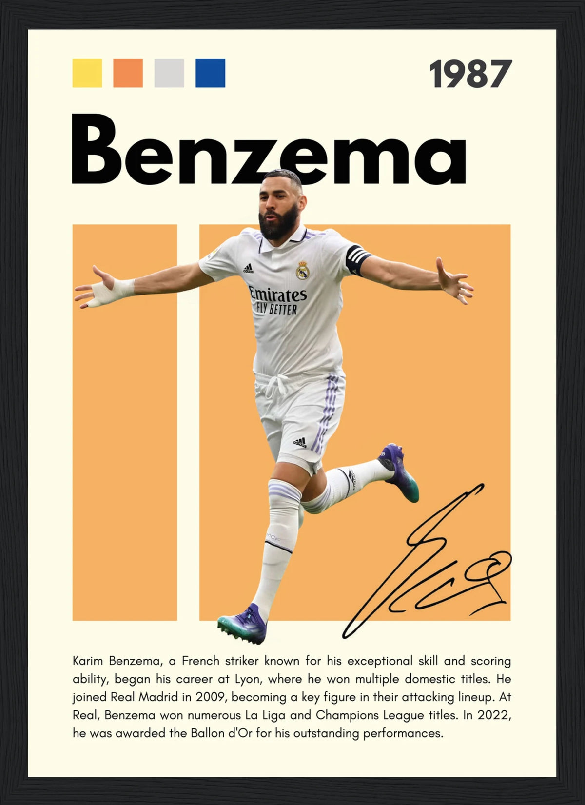 Benzema – Football – Poster