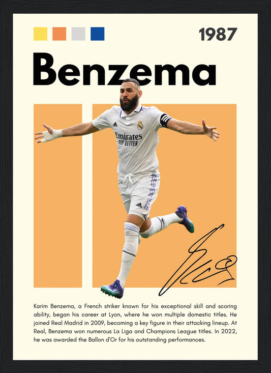 Benzema – Football – Poster