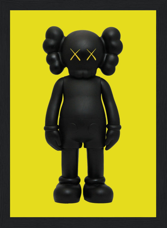 Black&Yellow - Kaws - Poster