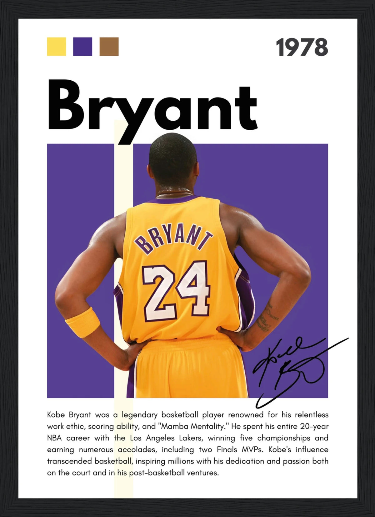 Bryant – NBA – Poster (Purple)