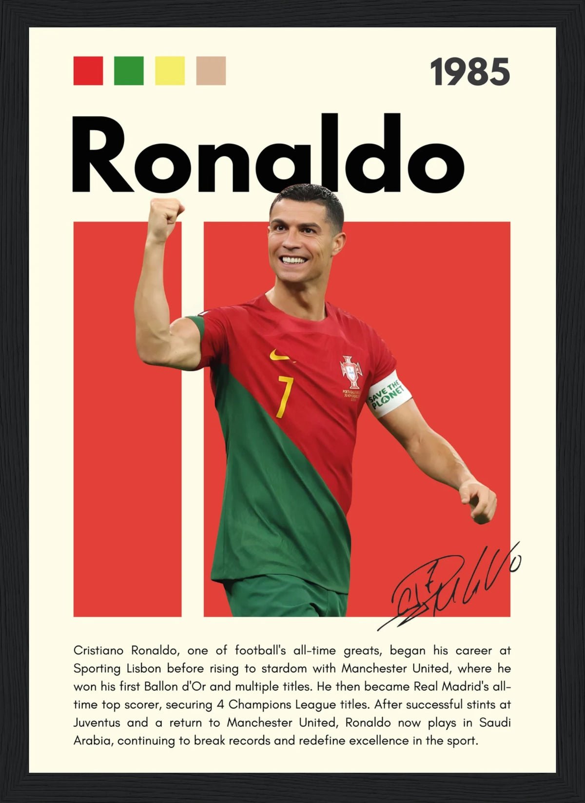 Cristiano Ronaldo – Football – Poster