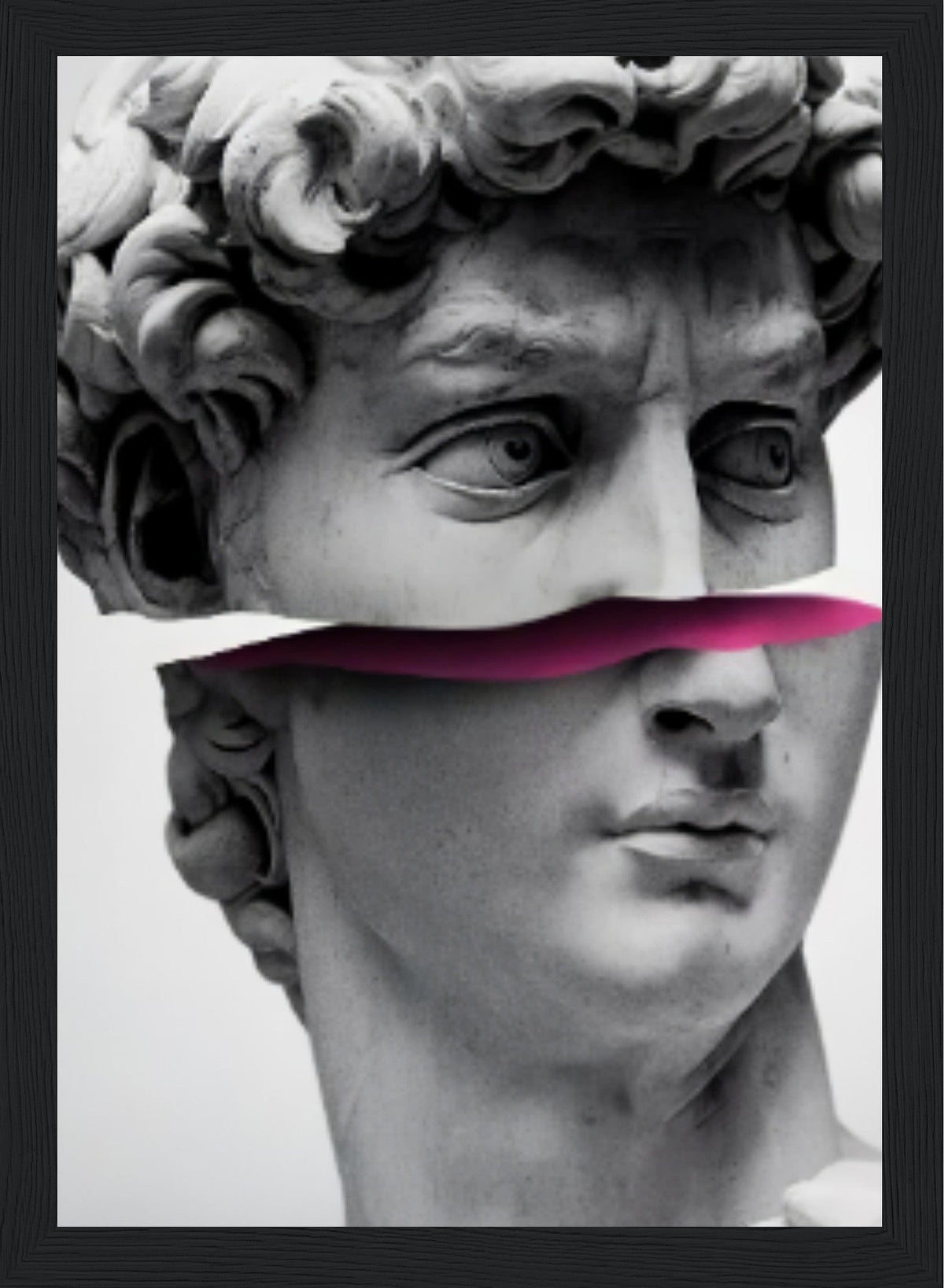 David from Michelangelo - Graffiti Art - Poster