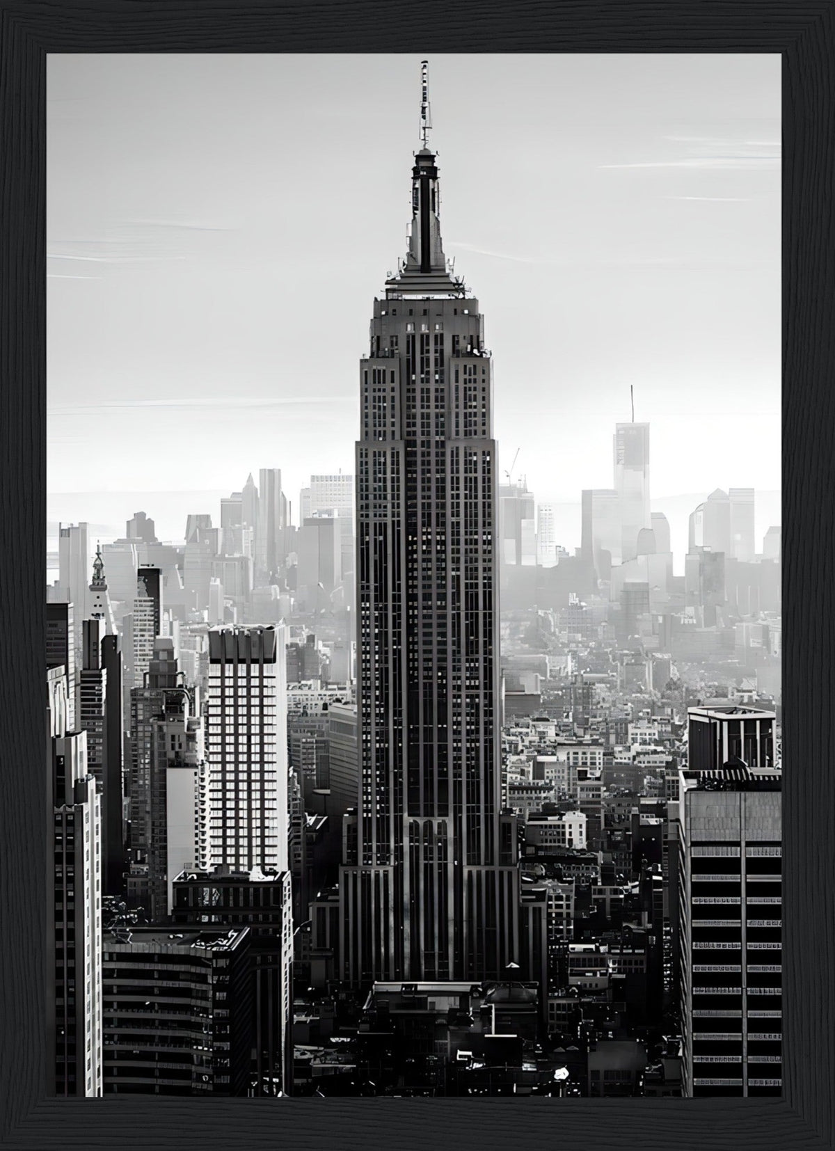 Empire State Building - Retro Art - Poster