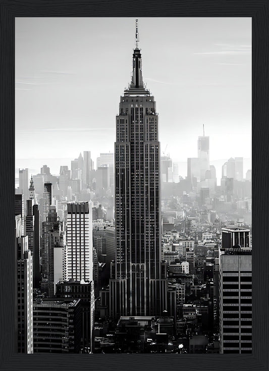 Empire State Building - Retro Art - Poster