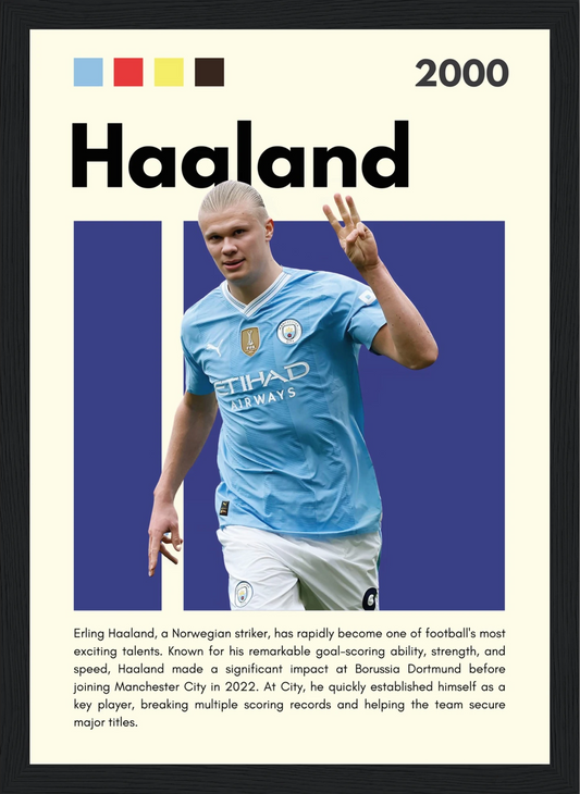 Erling Haaland – Football – Poster