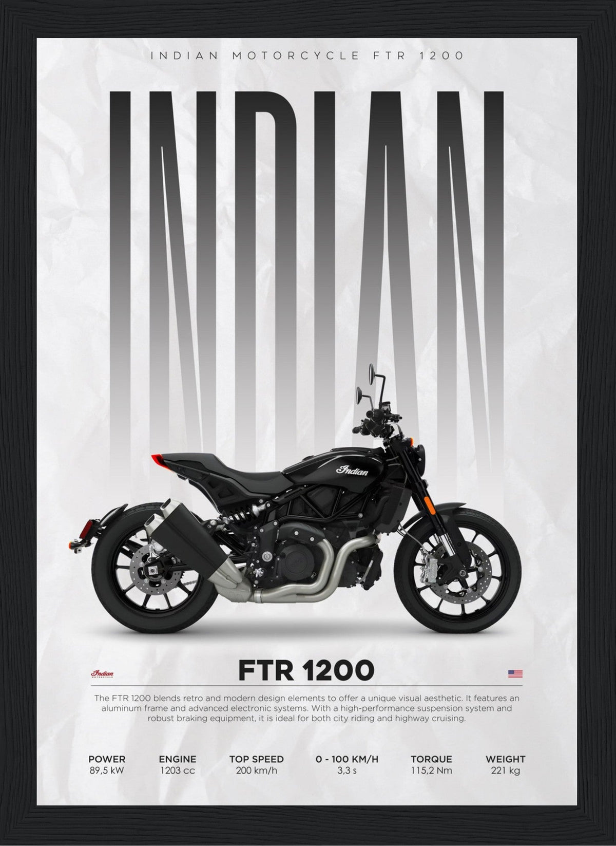 FTR 1200 - Indian - Poster