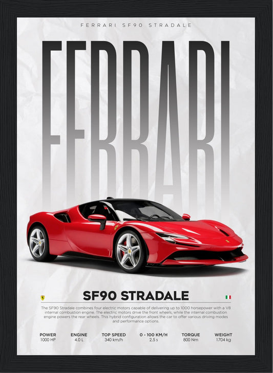 Ferrari - SF90 - Poster
