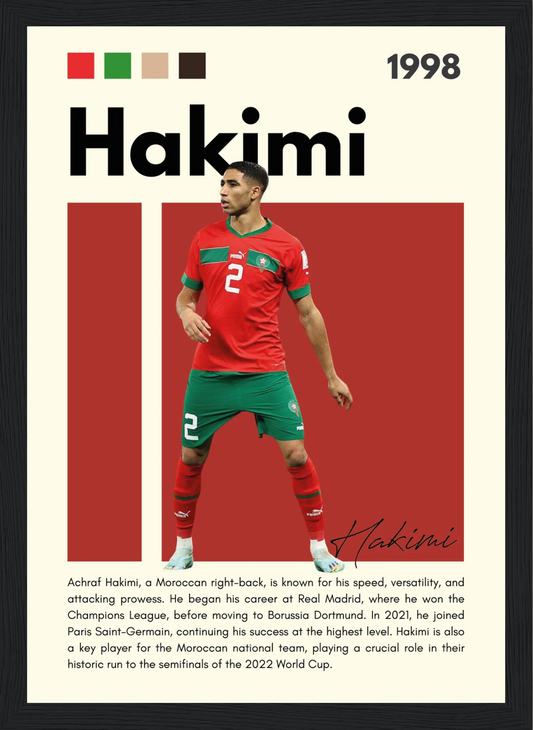 Hakimi – Football – Poster
