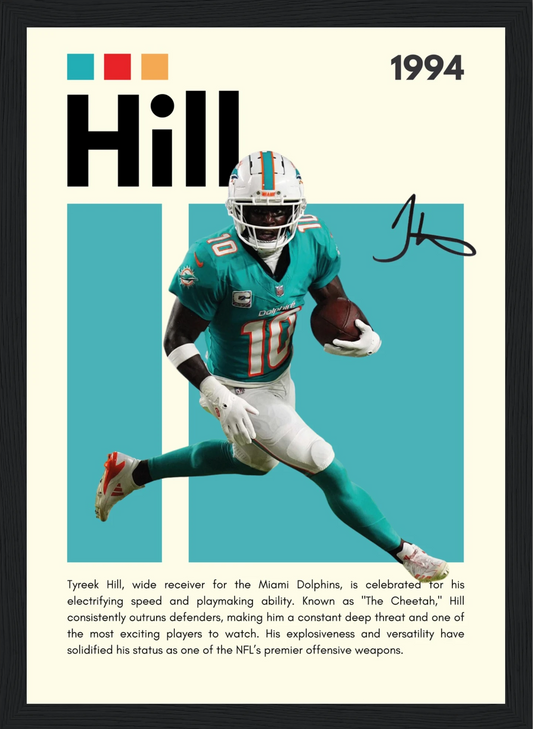 Hill – NFL – Poster (In Action)