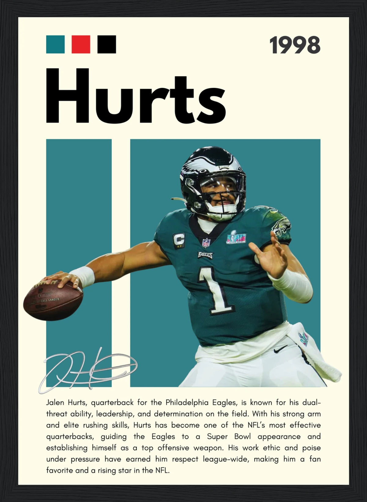 Hurts – NFL – Poster (In Action)