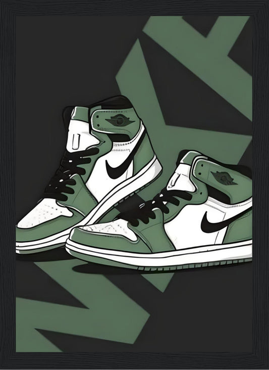 Jordan One - Green - Poster