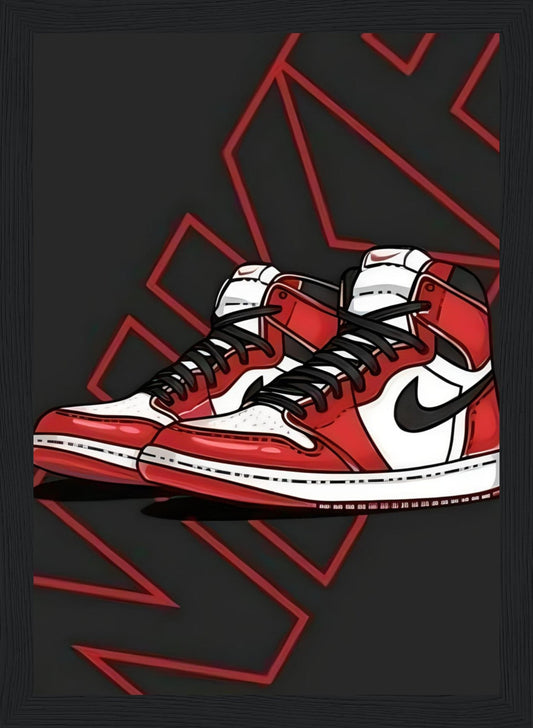 Jordan One - Red - Poster