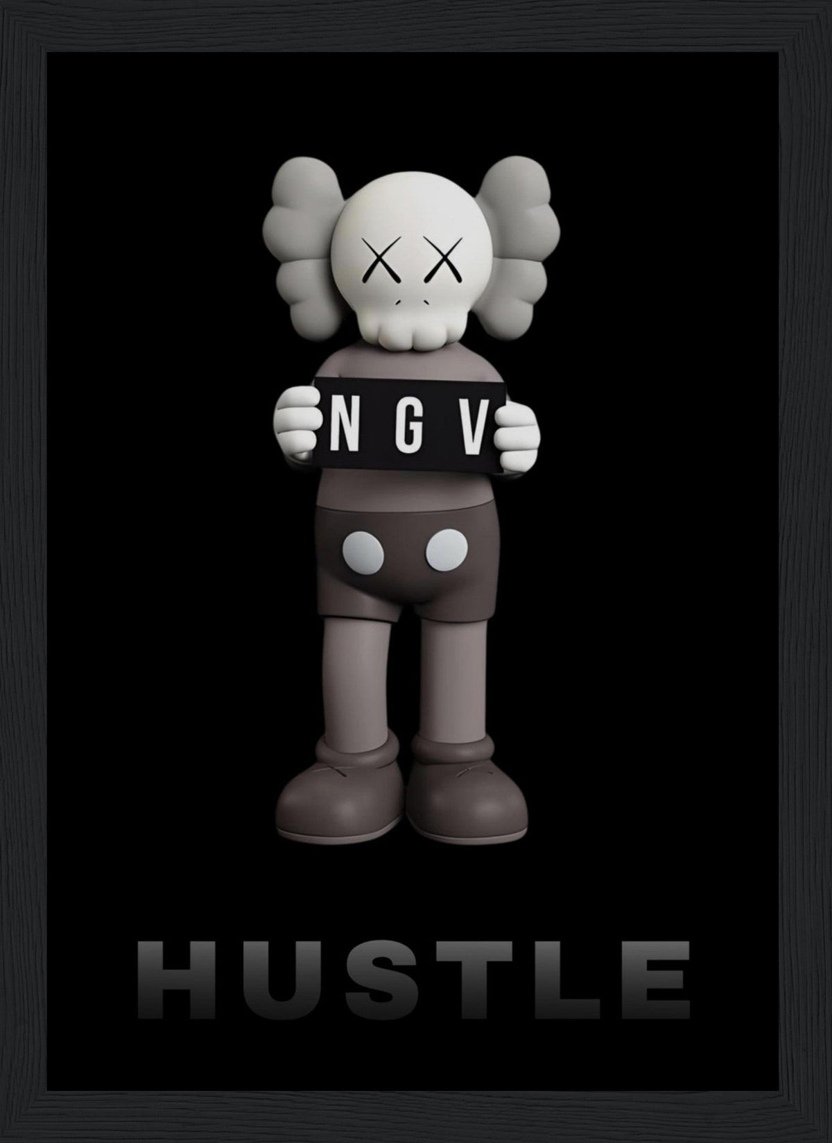 Kaws - Hustle - Poster