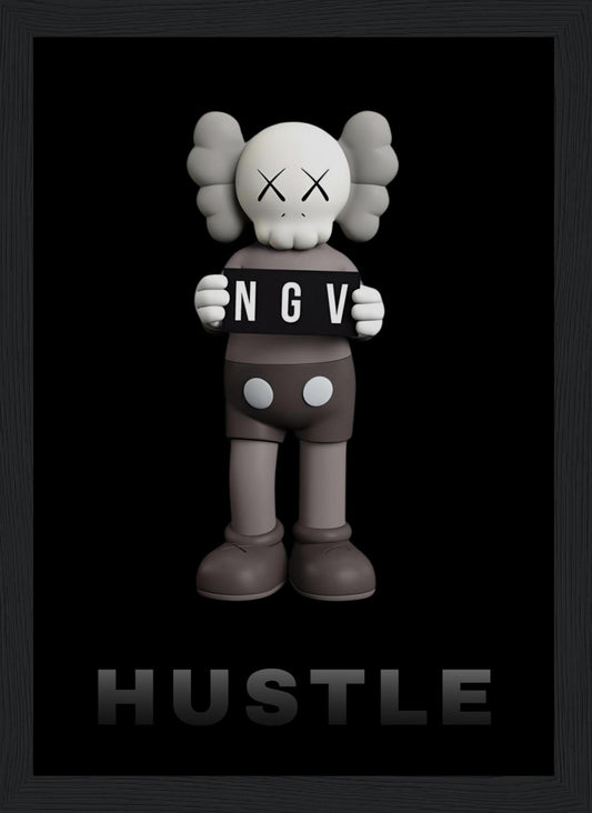 Kaws - Hustle - Poster