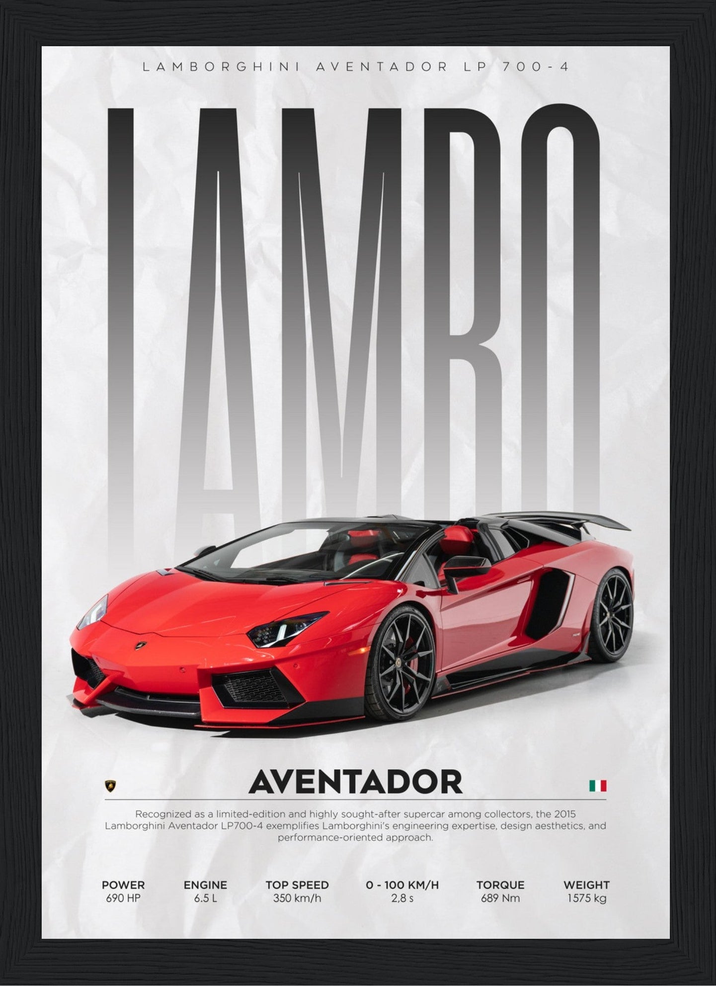 Lamborghini - Aventador - Poster