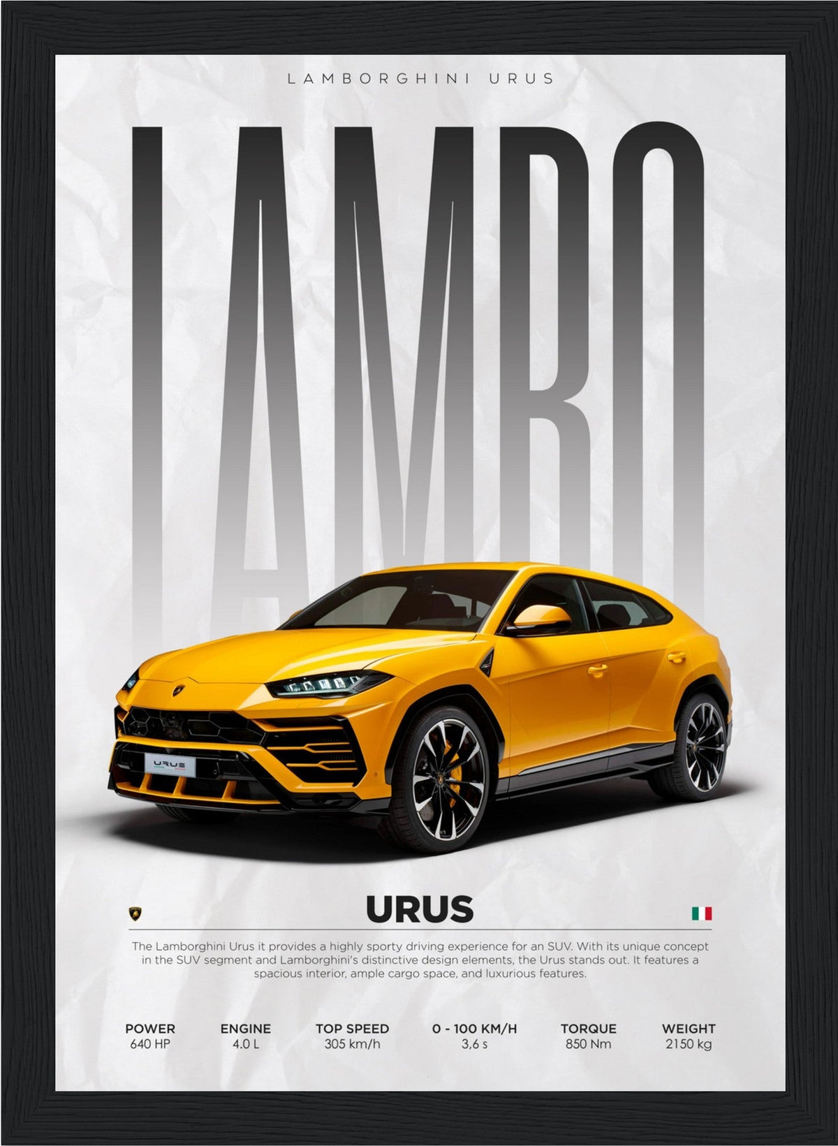Lamborghini - Urus - Poster