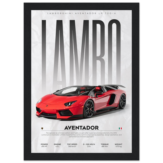 Lamborghini - Aventador - Poster