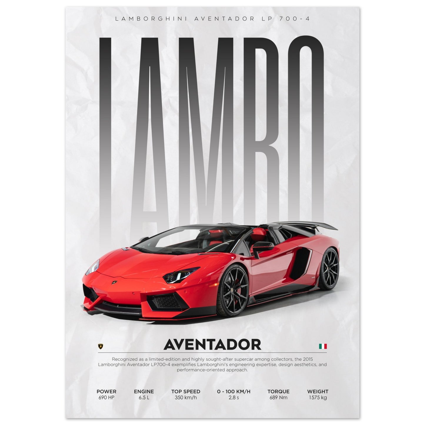 Lamborghini – Aventador – Poster