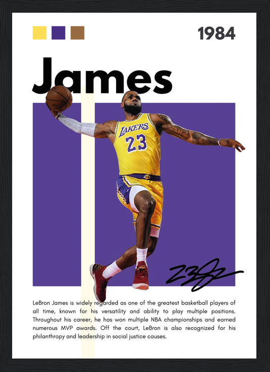 LeBron James – NBA – Poster (Purple Edition)