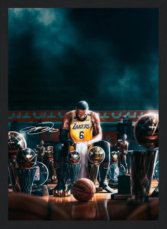LeBron James Trophy Reflection – NBA – Poster