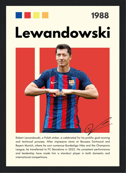Lewandowski – Football – Poster