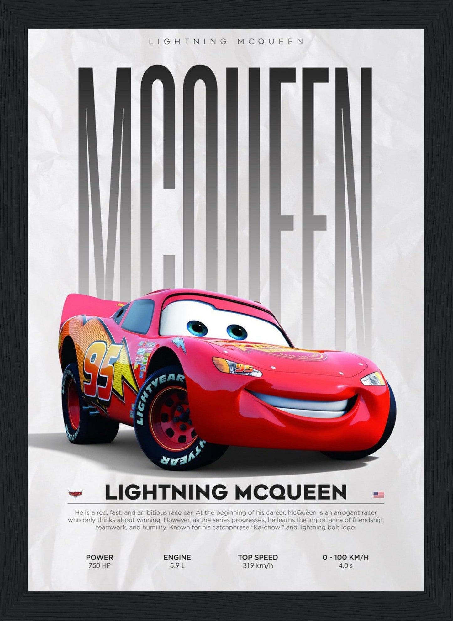 Lightning Mcqueen - Cars - Poster