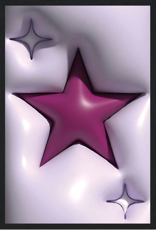 Lila Star - 3D - Art