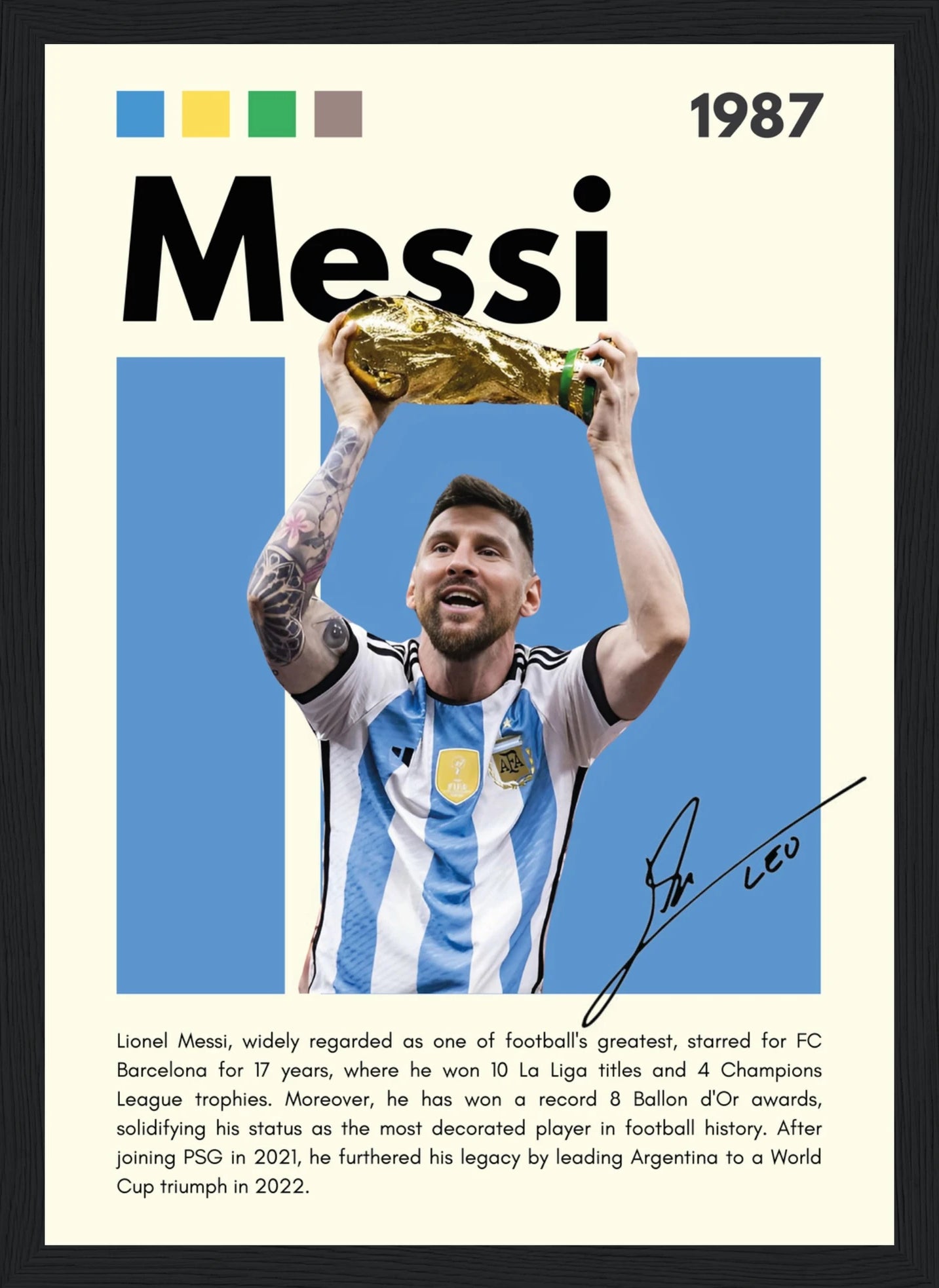 Lionel Messi – Football – Poster