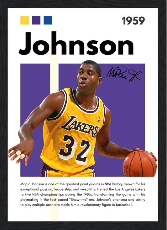 Magic Johnson – NBA – Poster