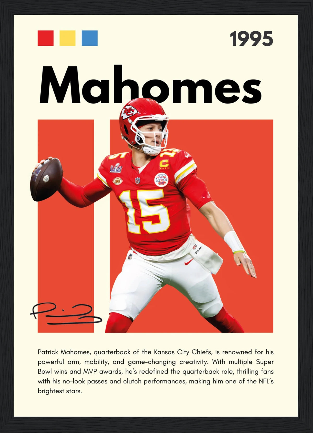 Mahomes – NFL – Poster (In Action)
