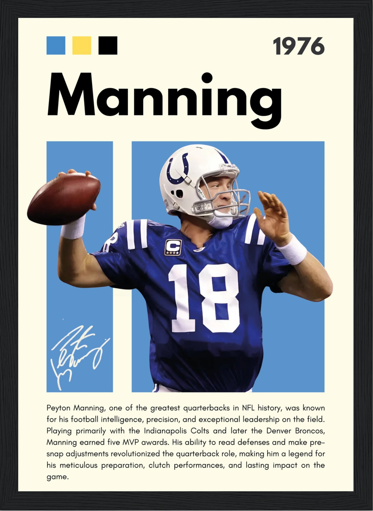 Manning – NFL – Poster