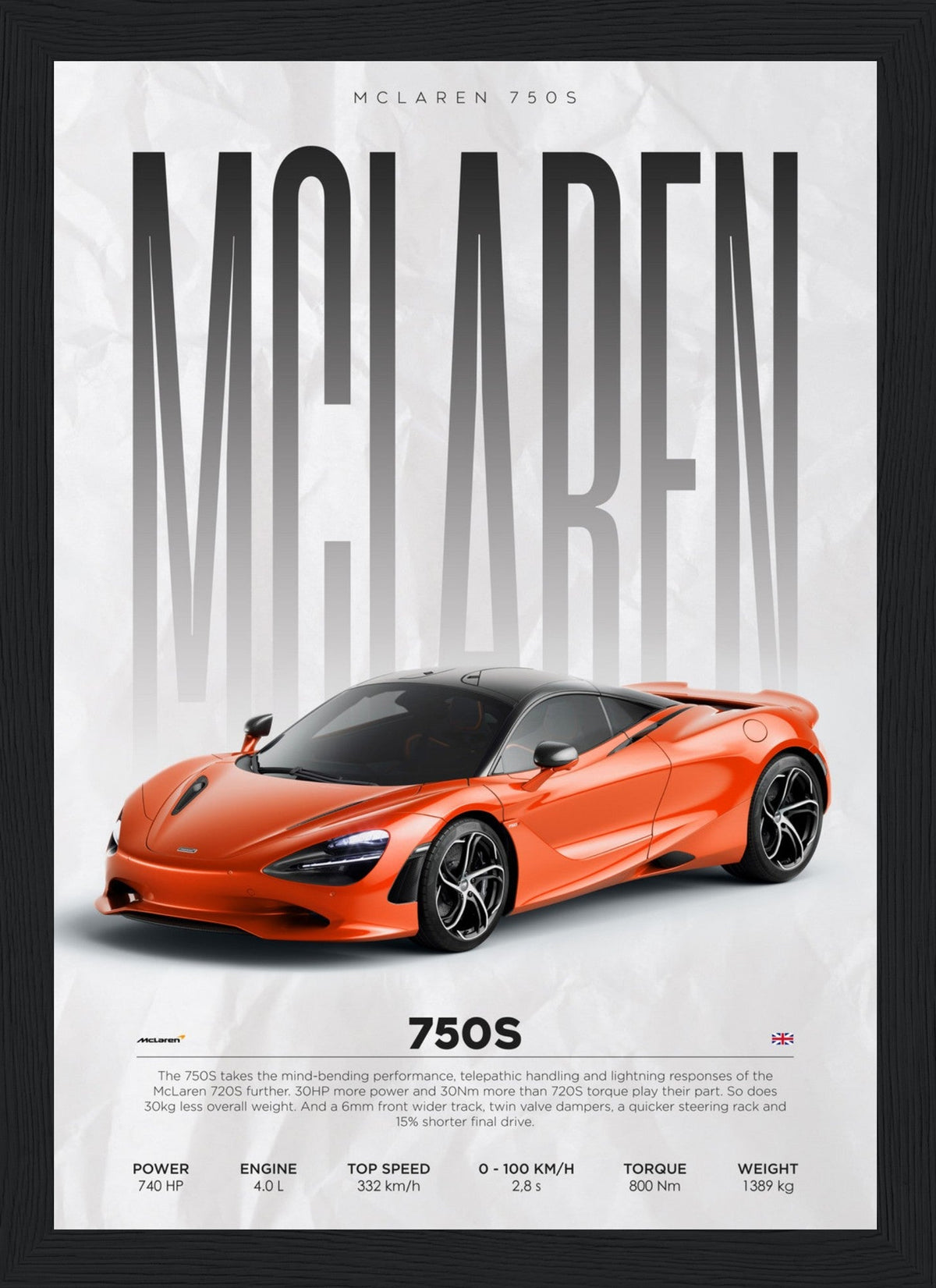 Mclaren - 750S - Poster