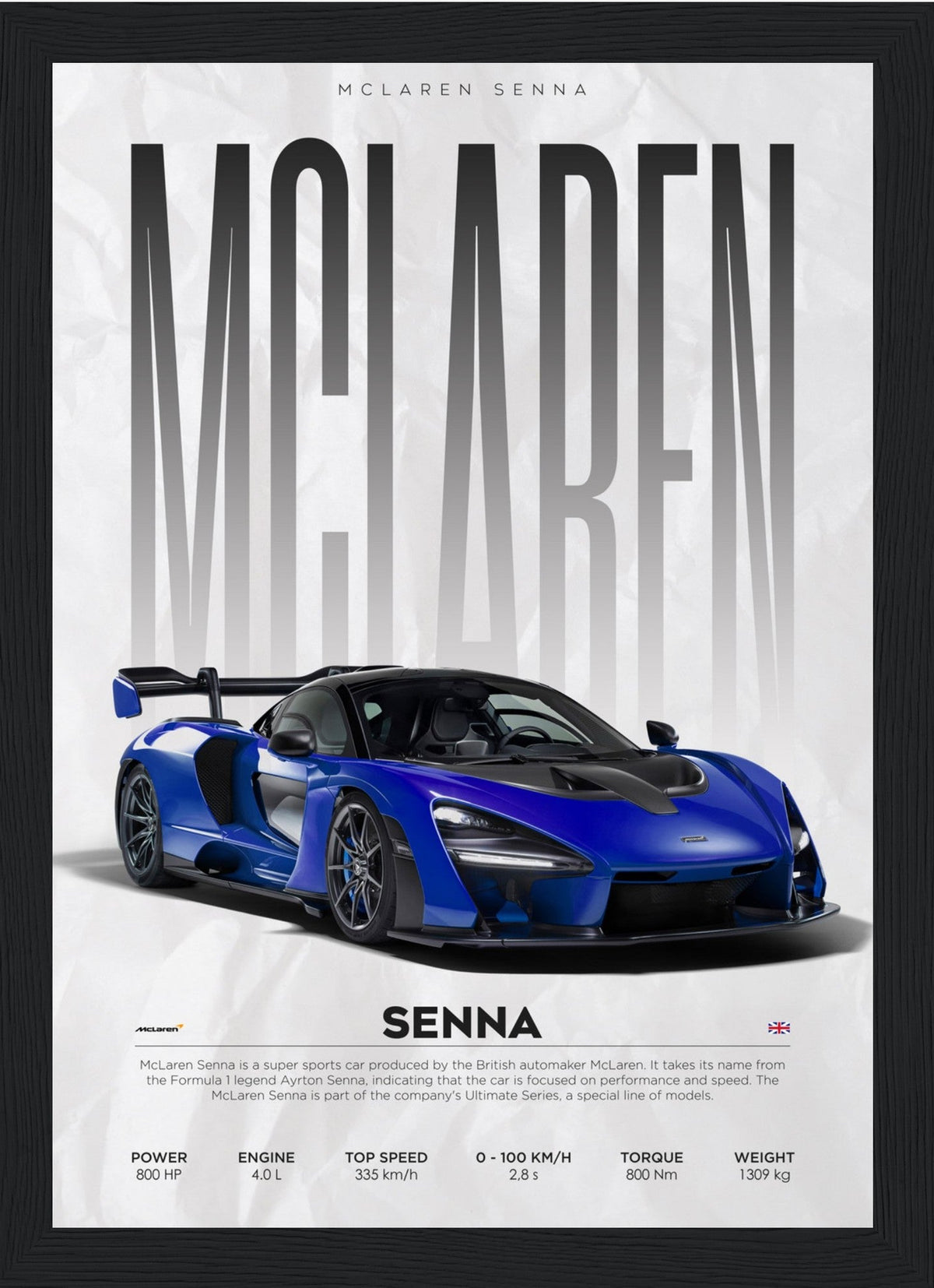 Mclaren - Senna - Poster