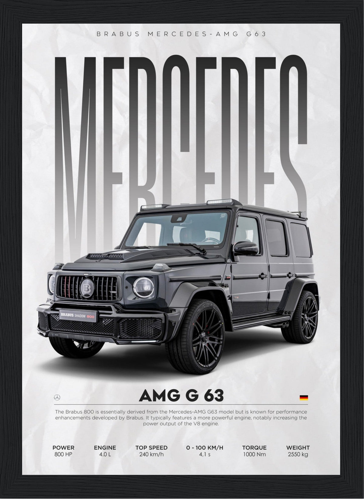 Mercedes - G63 - Poster