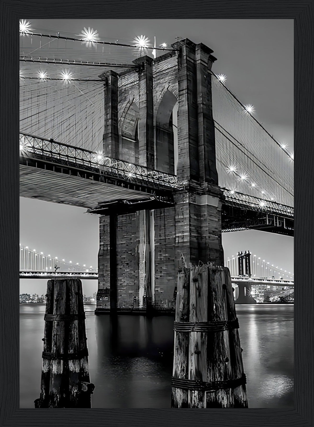 NewYork Bridge - Retro Art - Poster