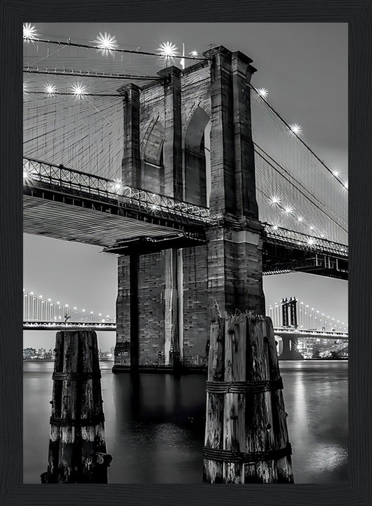 NewYork Bridge - Retro Art - Poster