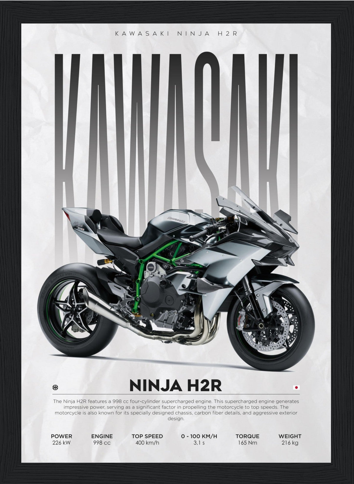 Ninja H2R - Kawasaki - Poster