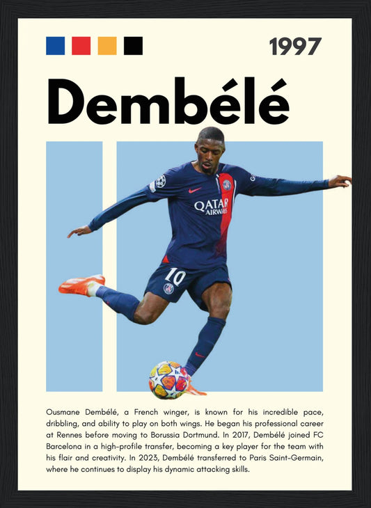 Ousmane Dembélé – Football – Poster