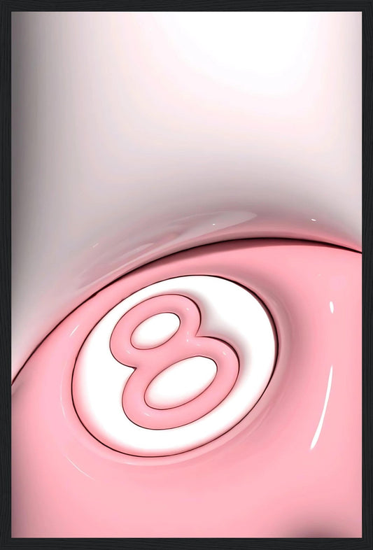 Pink 8ball - 3D - Art