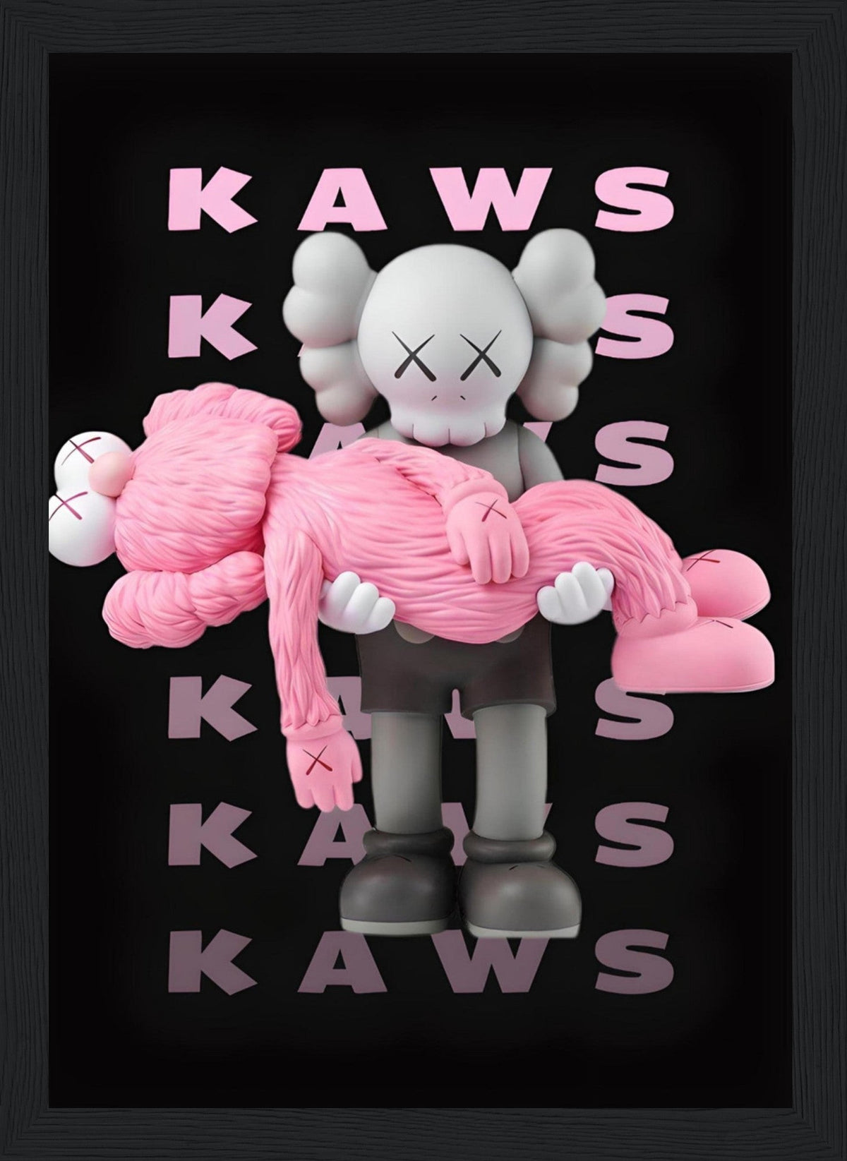 Pink Kaws - Death - Poster
