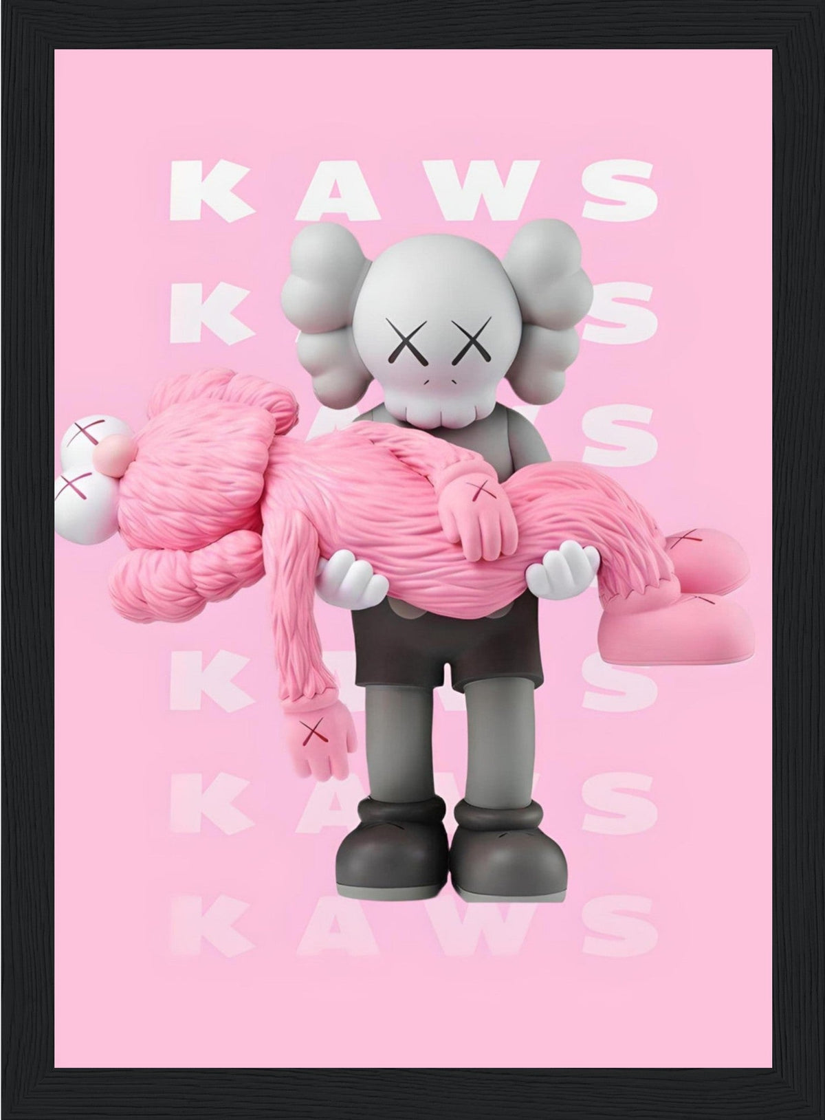 Pink Kaws - Death - Posters