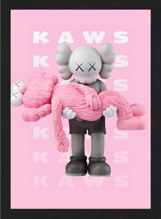 Pink Kaws - Death - Posters
