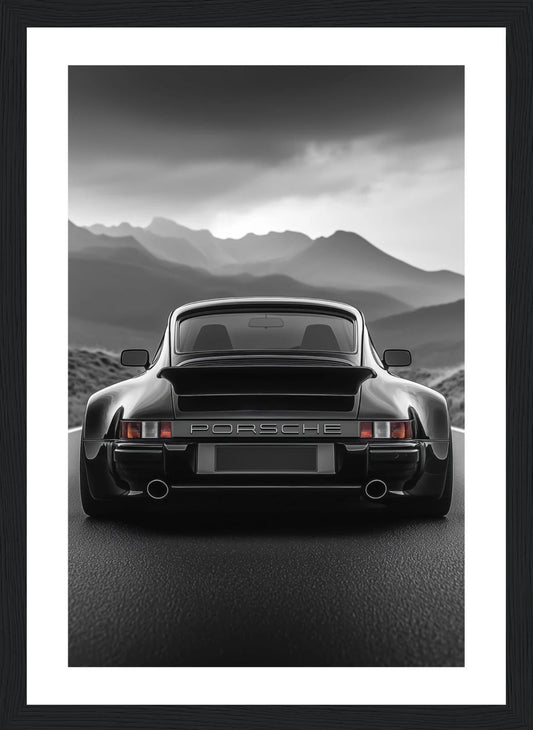 Porsche – 911 Classic Rear (White Frame) – Poster