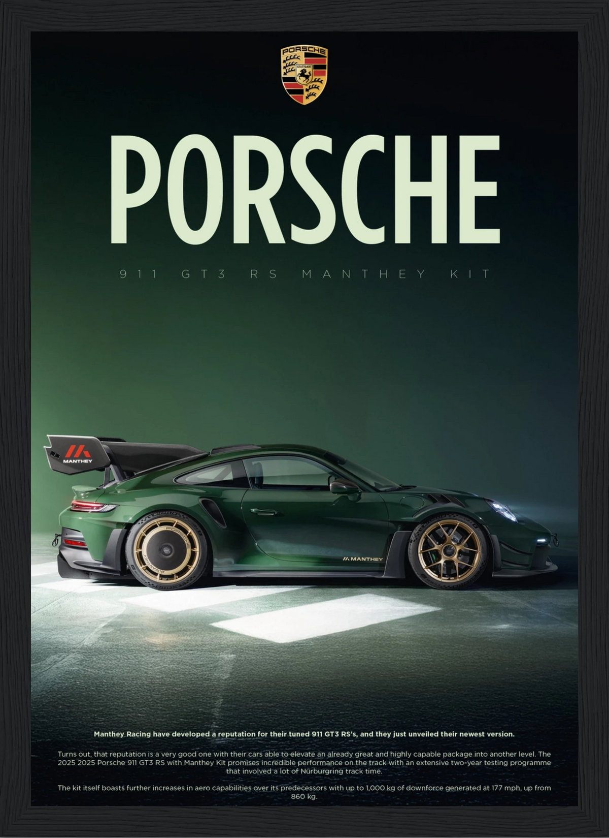 Porsche 911 GT3 RS Manthey – Car – Poster
