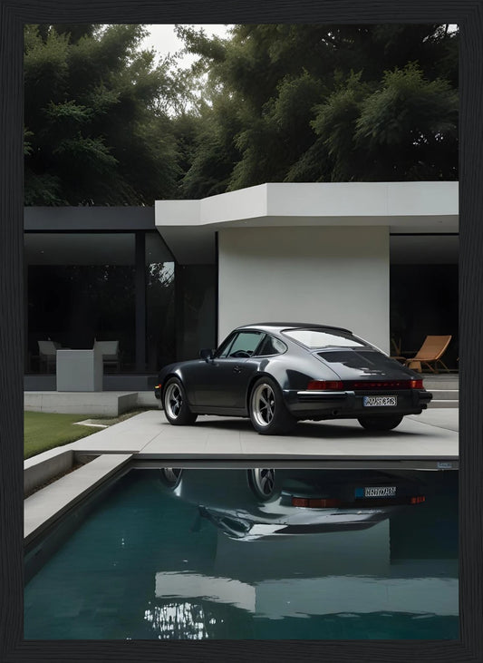 Porsche – 911 Poolside Reflection – Poster