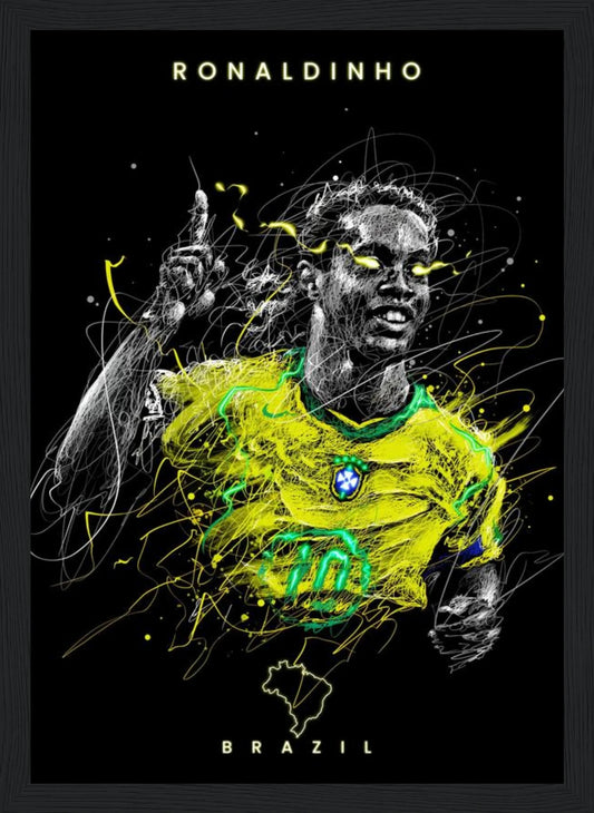 Ronaldinho Brazil Graffiti – Football – Poster